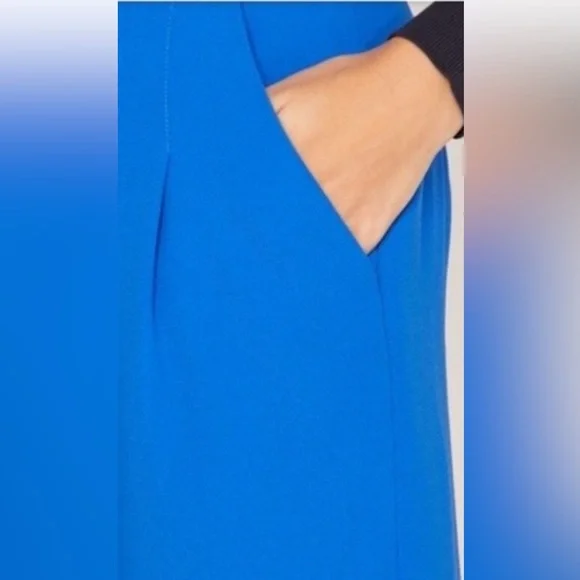 Bundle 👖👚Ted Baker Vibrant Blue Wide-Leg Pants& Nine West Black Sweater - Picture 2 of 16